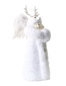 Valentino with Wings - White, Sherpa Fur