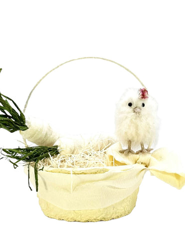 Chick Basket - Small, Lemon