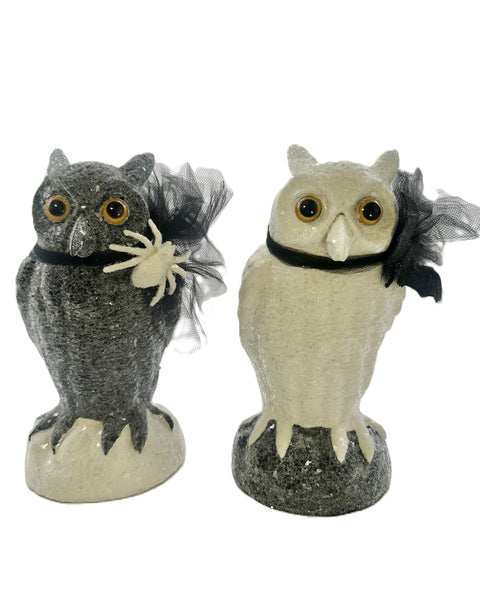 Adele Owl with Choker - Cream