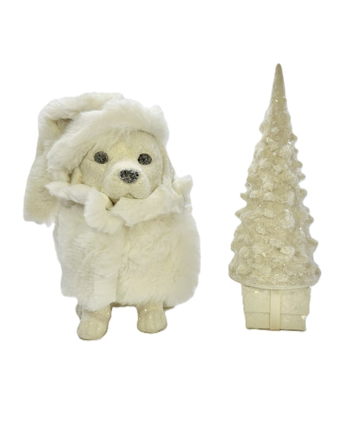 Spike Dog - Cream, Ivory Fur