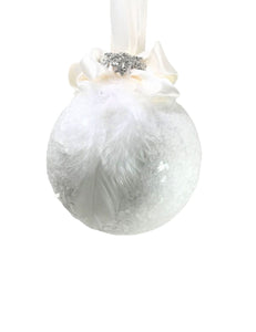 Bauble Ornament - Small, White