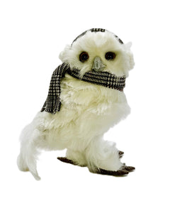 Chilly Owl with Scarf and Ear Muffs - Cream