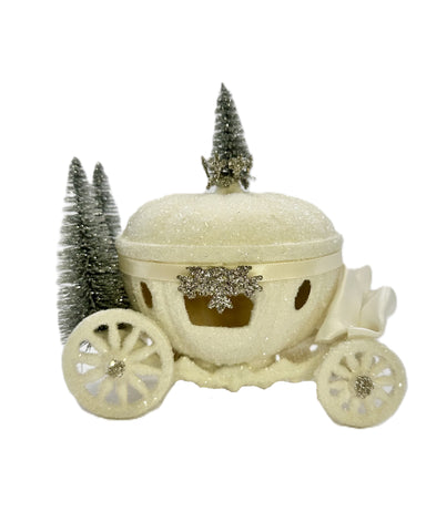 Carriage with Trees - Cream