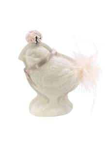 Chick Mold with Flowers - White