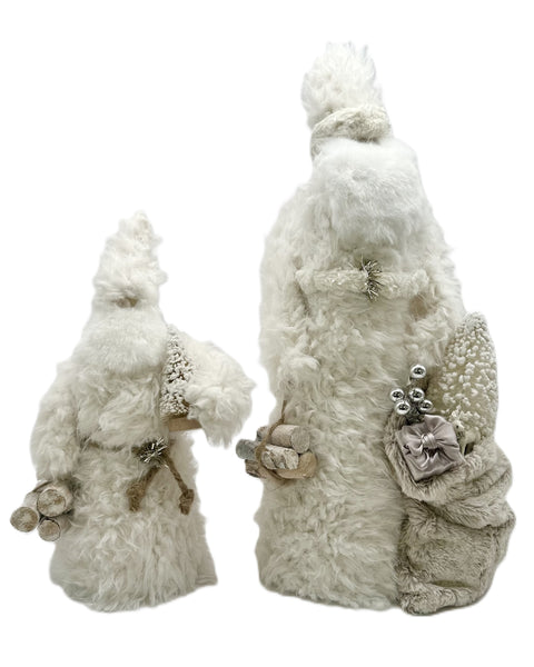 Santa - Small, Shaggy Ivory Fur