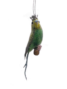 Parakeet Ornament - Green