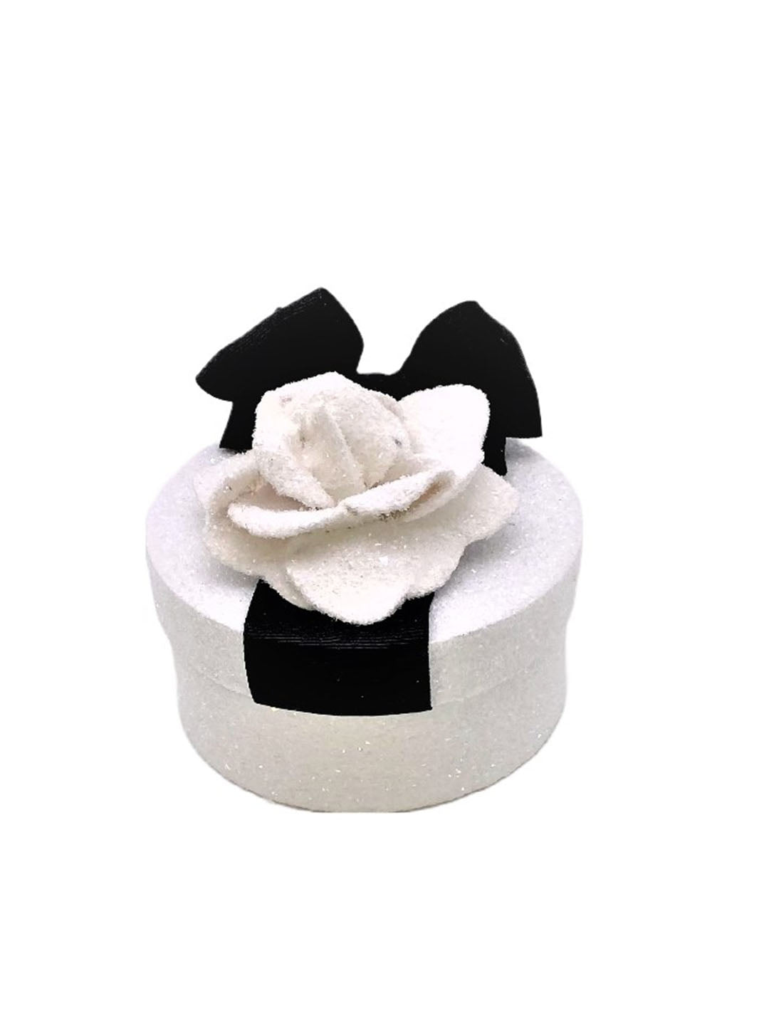 Coco Camelia Short Round Box - White – Sherri's Designs