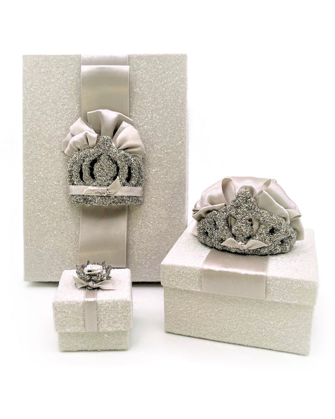 Crown Box - Square, Dove