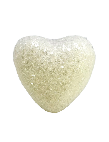 Glittered Heart - Cream