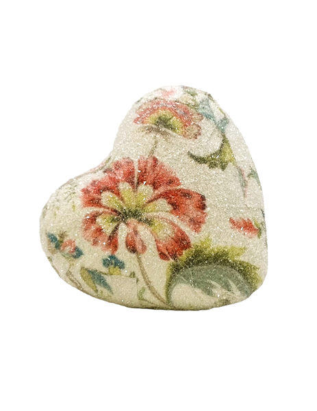 Decoupage Heart, Watercolor Floral