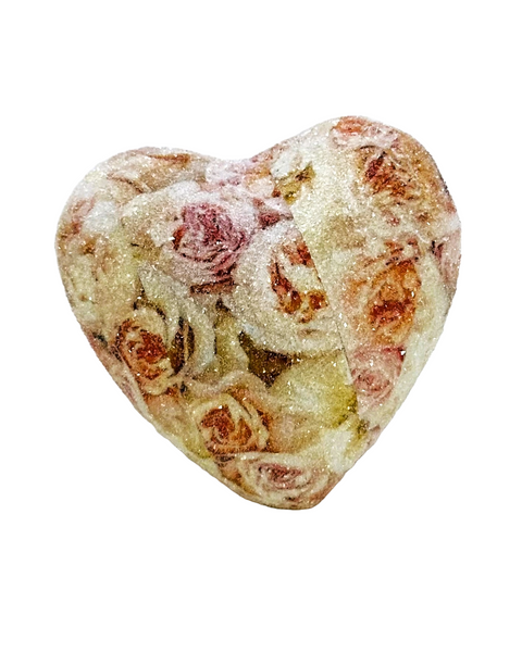 Heart - Decoupage, Rosa Floral