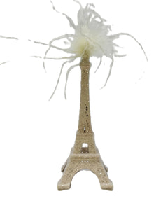 Eiffel Tower - Small, Blush, Feathers