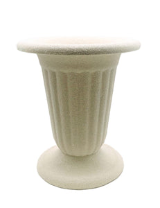 Fluted Vase - Cream