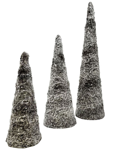 Cone 14" Tree, Medium - Ash Fur