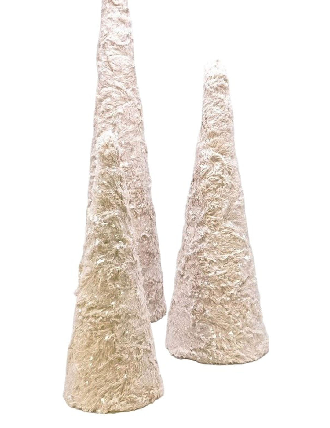 Iced Cone 14.75" Tree - Medium, Latte Fur