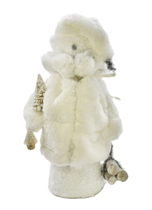 Frosty Snowman with - Large, Channeled Ivory