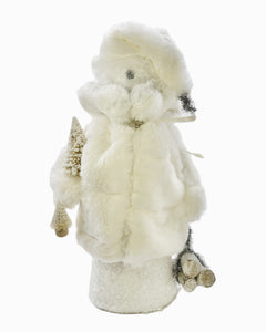 Frosty Snowman with - Large, Channeled Ivory