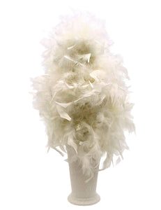 Potted Feather Tree  - Cream