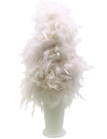 Potted Feather Tree  - White