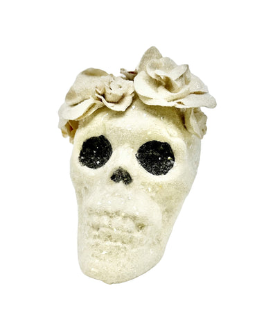 Jack Skull with Rosette Crown - Cream