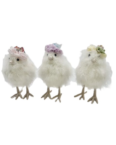 Chick with Crepe Hat - Medium, Blush