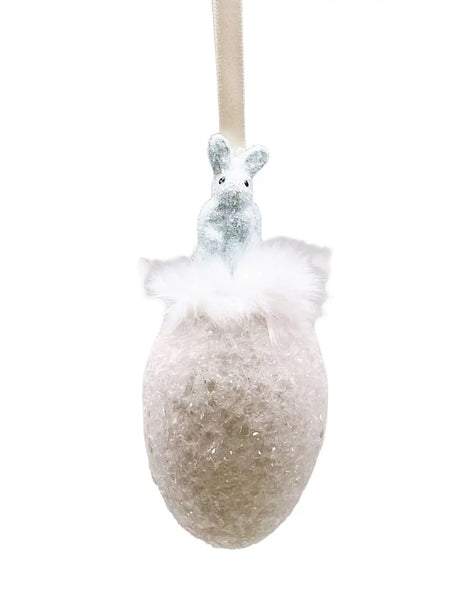 Mini Bunny & Egg Ornament - Assorted