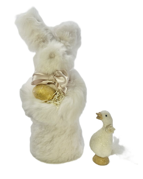 Jojo Bunny with Egg - Small, Eggshell