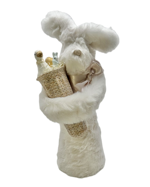 Jojo Bunny with Basket - Eggshell, Large