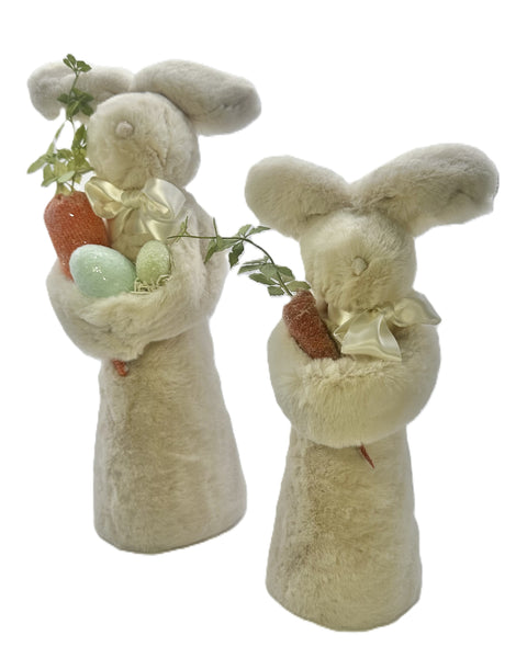 Jojo Bunny with Carrot & Eggs - Mushroom, Large