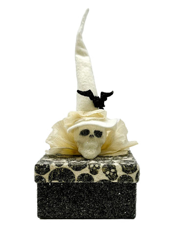 Skull Treat Box - Black & Cream
