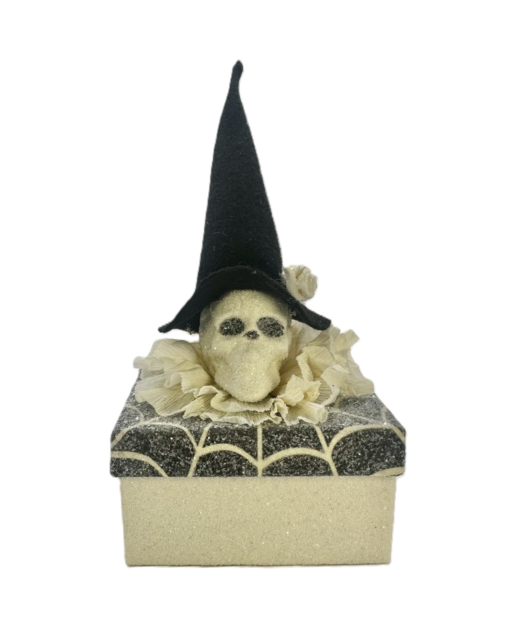 Skull Treat Box - Black & Cream