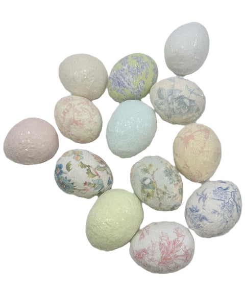 Decoupage Eggs - Small, Pink Papillion