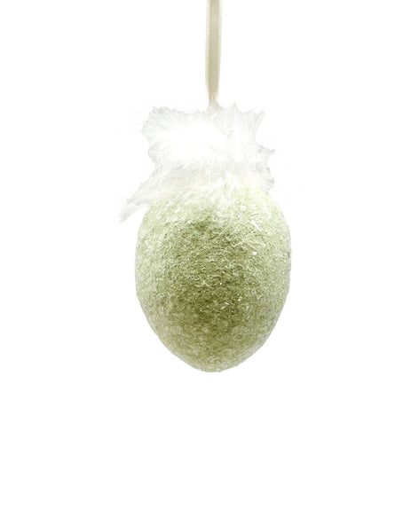 Solid-Colored Egg Ornament - Small, Mint