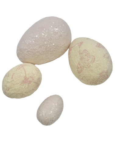 Decoupage Eggs - Small, Pink Papillion