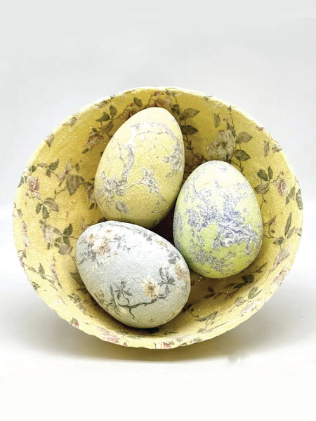 Decoupage Eggs - Extra Large, Blue Blossom