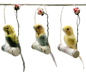 Budgie Bird Ornament - Assorted Colors