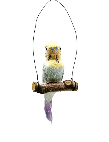 Budgie Bird Ornament - Set of 3 Assorted Colors