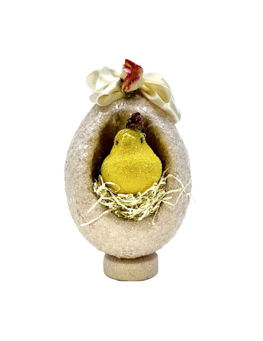 Peek-A-Boo "Sugared" Egg with Peep - Blush
