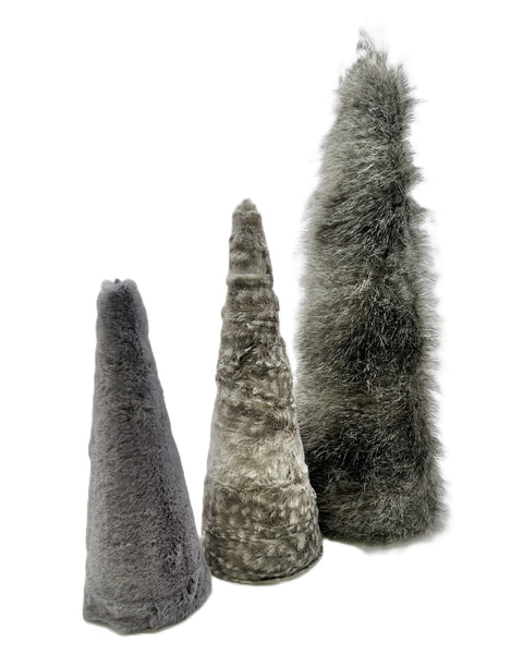 Faux Fur Tree - Large, Alloy Fur