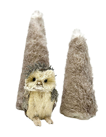 Cone 14.75" Tree - Medium, Fox Fur