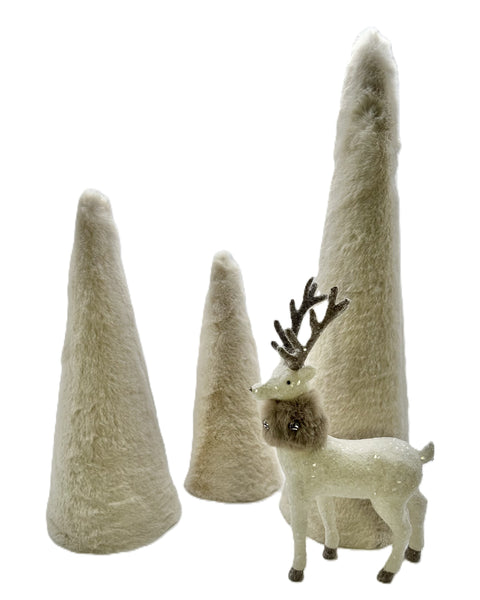 Faux Fur Tree - Small, Mushroom Fur