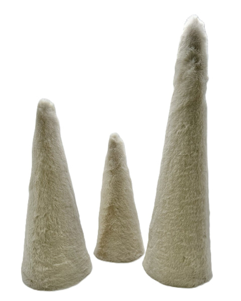 Faux Fur Tree - Small, Mushroom Fur