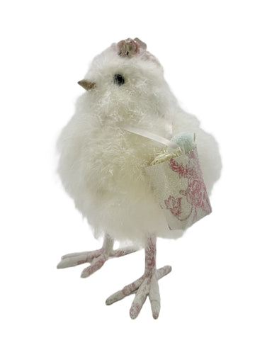 Chick - Large, Pink Toile