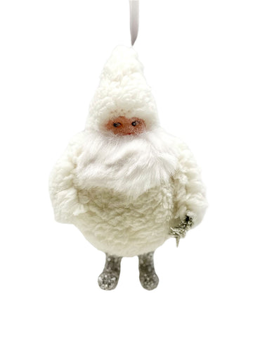 Santa Baby Ornament - Sherpa Fur