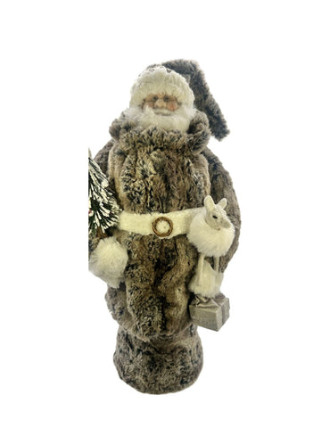 Mr. Claus with Fawn - Rabbit Fur