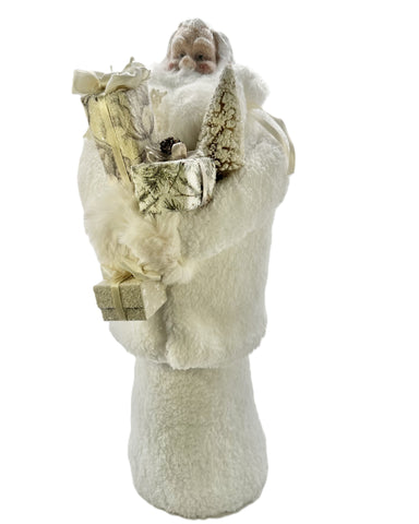 Mr. Claus with Gifts - Sherpa Fur