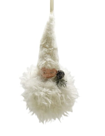 Kaitlin Ornament - Shaggy Ivory Fur