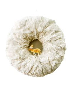 Wreath with Deer - Bisque Fur