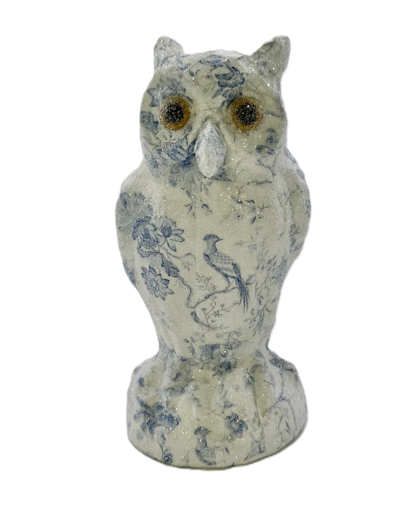 Adele Owl - Decoupage, Blue Chinoiserie