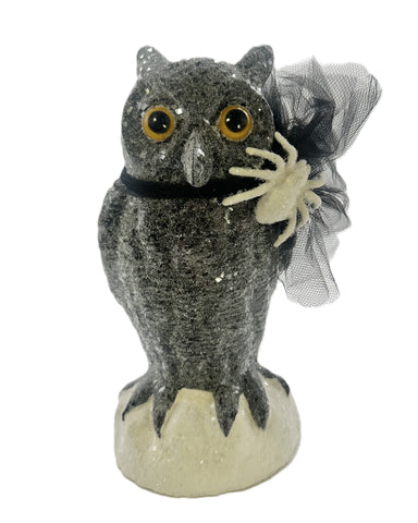 Adele Owl with Spider - Black
